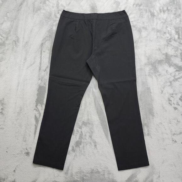 Who What Wear Pants Womens 16 Black High Rise Cropped Pull On Stretch Office - Picture 2 of 9